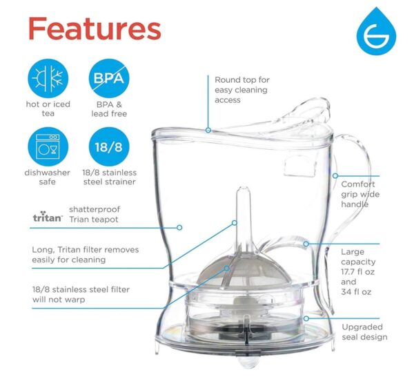 GROSCHE Aberdeen Perfect Tea Maker Set with Coaster - Image 2